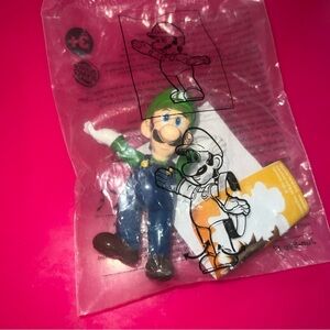 LUIGI Action Figure Toy from Burger King New in Sealed Bag Approximately 3”